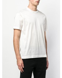 T-shirt à col rond blanc Brioni