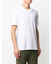 T-shirt à col rond blanc Jil Sander