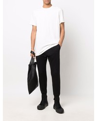 T-shirt à col rond blanc Rick Owens