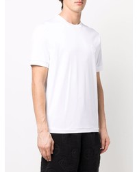 T-shirt à col rond blanc Giorgio Armani