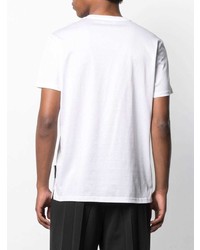 T-shirt à col rond blanc Low Brand