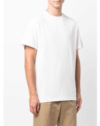 T-shirt à col rond blanc Jil Sander