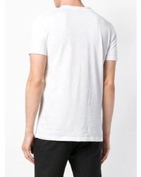 T-shirt à col rond blanc Alexander McQueen