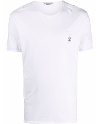 T-shirt à col rond blanc Daniele Alessandrini