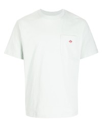 T-shirt à col rond blanc Danton