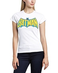 T-shirt à col rond blanc DC Comic