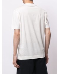 T-shirt à col rond blanc Emporio Armani