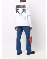 T-shirt à col rond blanc Off-White