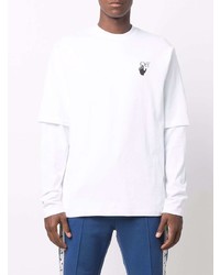 T-shirt à col rond blanc Off-White