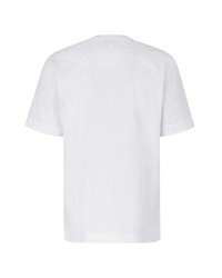 T-shirt à col rond blanc Fendi