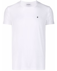 T-shirt à col rond blanc Dondup