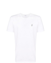 T-shirt à col rond blanc Dondup