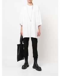 T-shirt à col rond blanc Rick Owens DRKSHDW