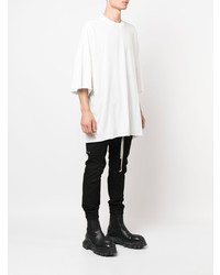 T-shirt à col rond blanc Rick Owens DRKSHDW