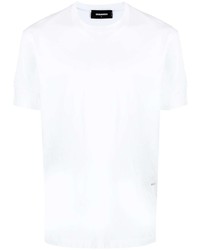 T-shirt à col rond blanc DSQUARED2