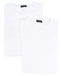 T-shirt à col rond blanc DSQUARED2