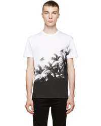 T-shirt à col rond blanc DSQUARED2