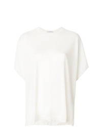 T-shirt à col rond blanc Dusan