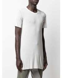 T-shirt à col rond blanc Rick Owens