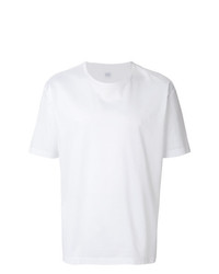 T-shirt à col rond blanc E. Tautz