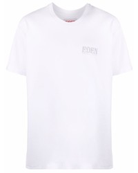 T-shirt à col rond blanc EDEN power corp