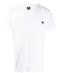 T-shirt à col rond blanc Edwin