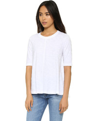 T-shirt à col rond blanc Wilt