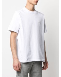 T-shirt à col rond blanc Stussy