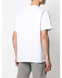 T-shirt à col rond blanc Stussy