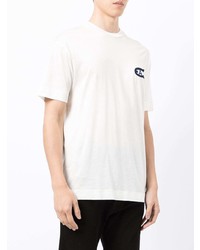 T-shirt à col rond blanc Emporio Armani