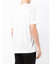 T-shirt à col rond blanc Emporio Armani