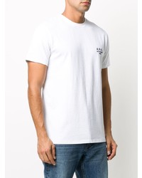 T-shirt à col rond blanc A.P.C.