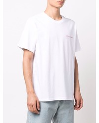 T-shirt à col rond blanc Maison Labiche