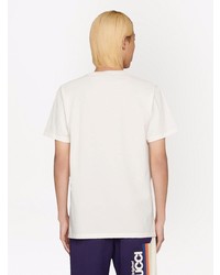 T-shirt à col rond blanc Gucci