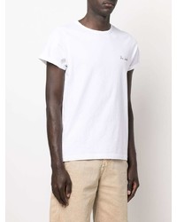 T-shirt à col rond blanc Maison Labiche