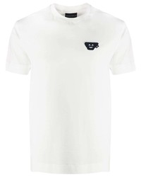 T-shirt à col rond blanc Emporio Armani