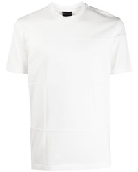 T-shirt à col rond blanc Emporio Armani