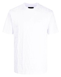 T-shirt à col rond blanc Emporio Armani