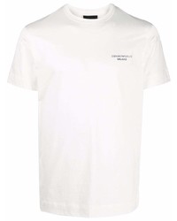 T-shirt à col rond blanc Emporio Armani