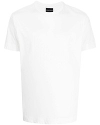 T-shirt à col rond blanc Emporio Armani