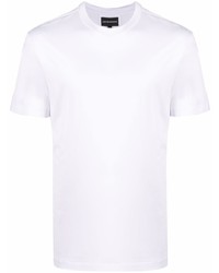 T-shirt à col rond blanc Emporio Armani