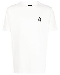 T-shirt à col rond blanc Emporio Armani