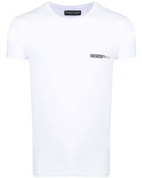 T-shirt à col rond blanc Emporio Armani