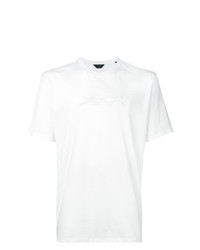T-shirt à col rond blanc Ermenegildo Zegna Couture