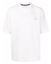 T-shirt à col rond blanc Ermenegildo Zegna