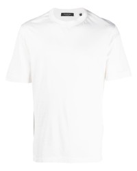 T-shirt à col rond blanc Ermenegildo Zegna