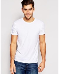 T-shirt à col rond blanc Esprit