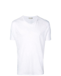 T-shirt à col rond blanc Etro