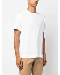 T-shirt à col rond blanc Fedeli