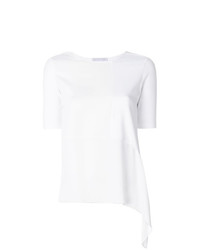 T-shirt à col rond blanc Fabiana Filippi
